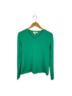 Peck & Peck Kelly Green Cashmere Sweater